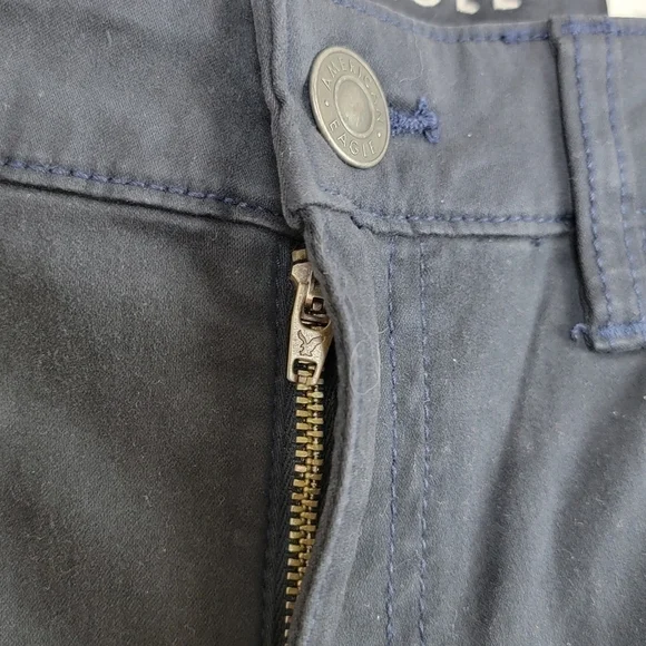 American Eagle Black Next Level Stretch High Rise Jeggings Sz 10/30 NEW - Picture 4 of 16